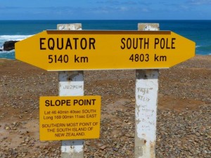 Slope Point - Southernmost point of the South Island   