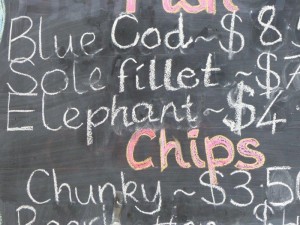 On the menu: Elephant!        