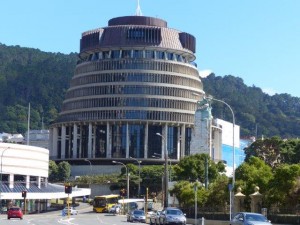 The 'Beehive' in Wellington   