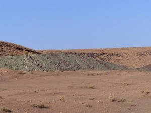 'Brem', border earth wall with Algeria