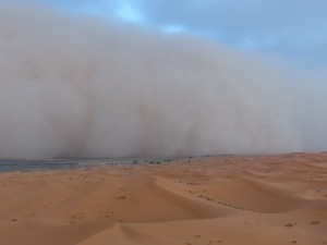 Sand storm, Erg Chebbi