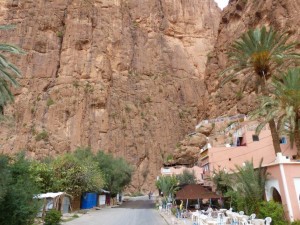 Most narrow part of the Todra Gorge